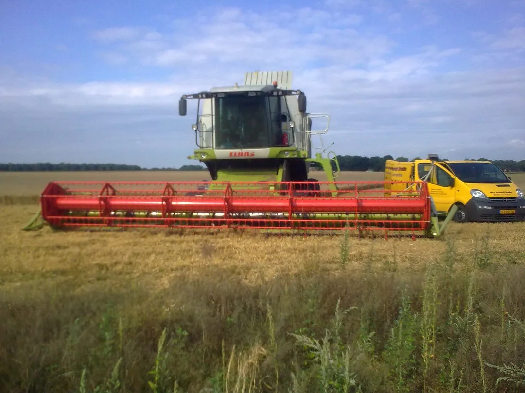 Combine harvester met airco